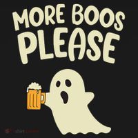 More Boos Please Cute Funny Halloween Ghost Party Ornament thumb 1