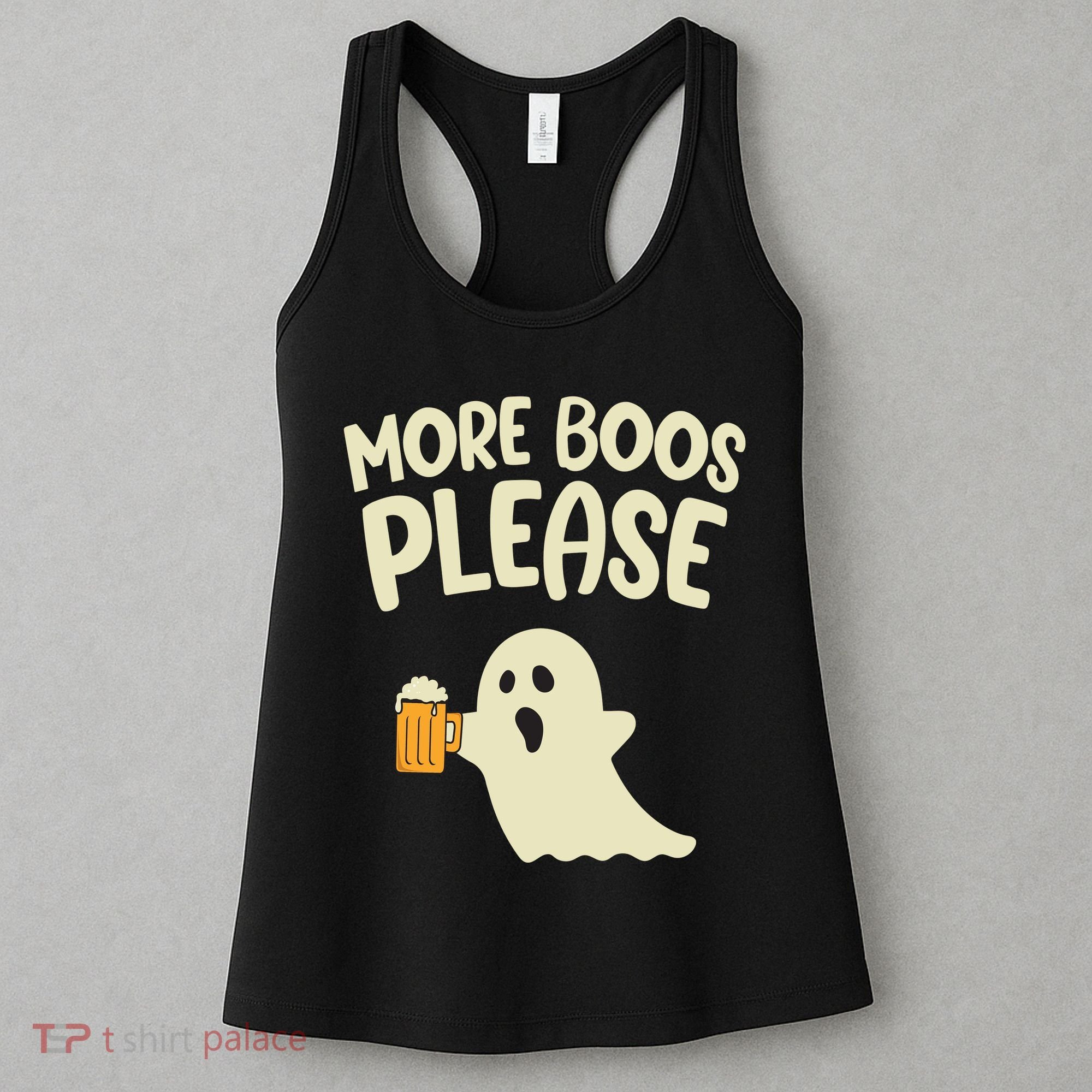 More Boos Please Cute Funny Halloween Ghost Party Women's Tank Top