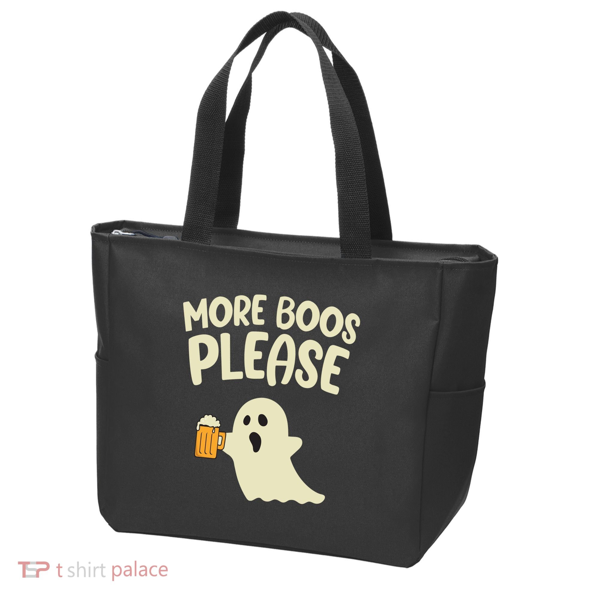 More Boos Please Cute Funny Halloween Ghost Party Tote Bag