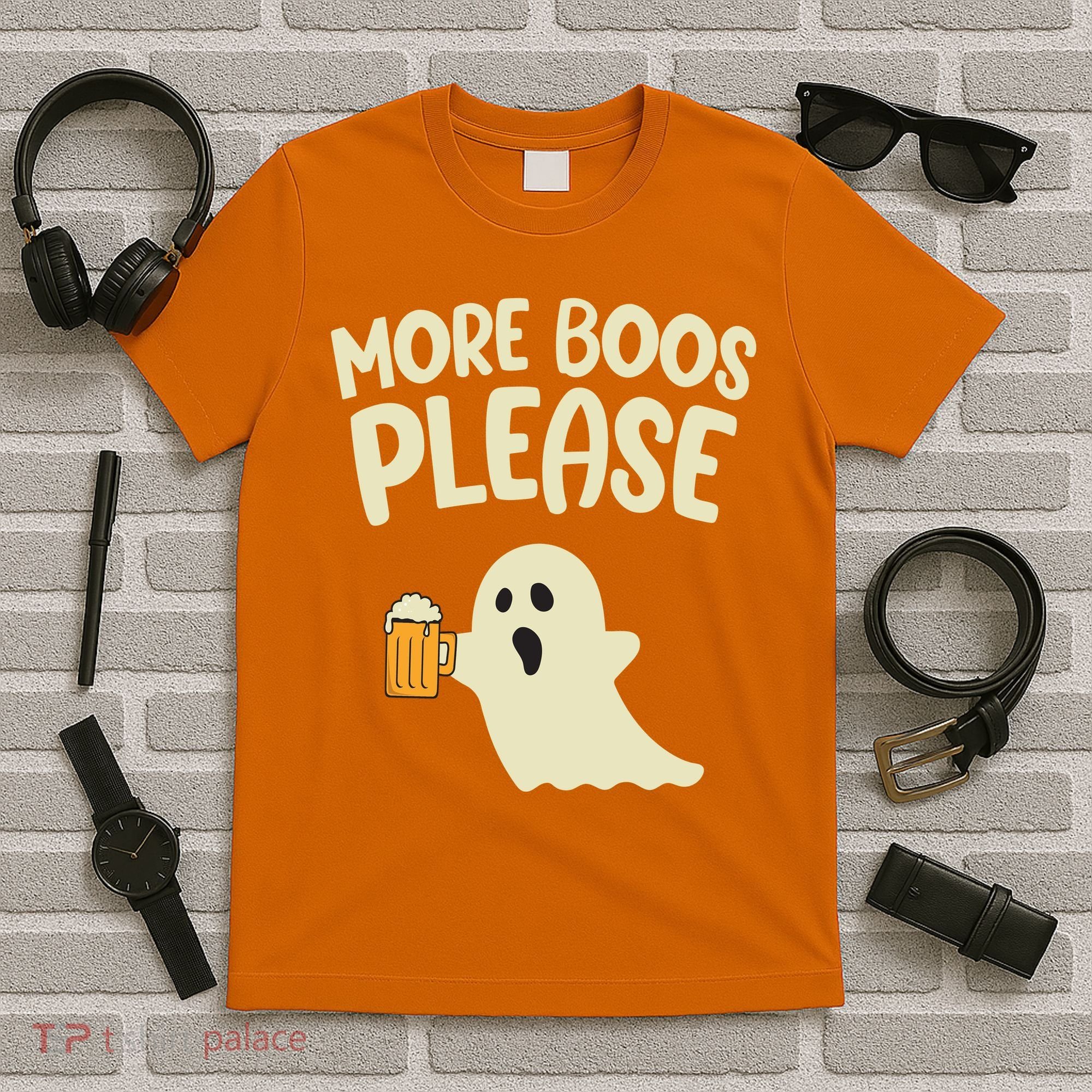 More Boos Please Cute Funny Halloween Ghost Party T-Shirt
