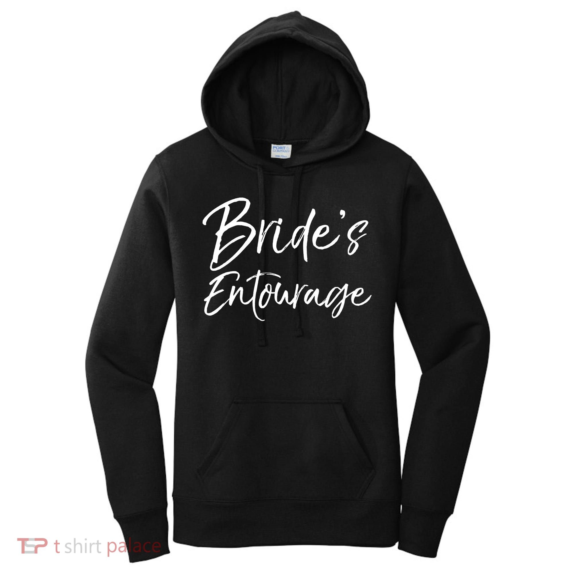 Matching Bachelorette Party Bridesmaids Bride's Entourage Gift Women's Hoodie