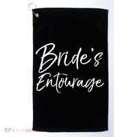 Matching Bachelorette Party Bridesmaids Bride's Entourage Gift Golf Towel thumb 0