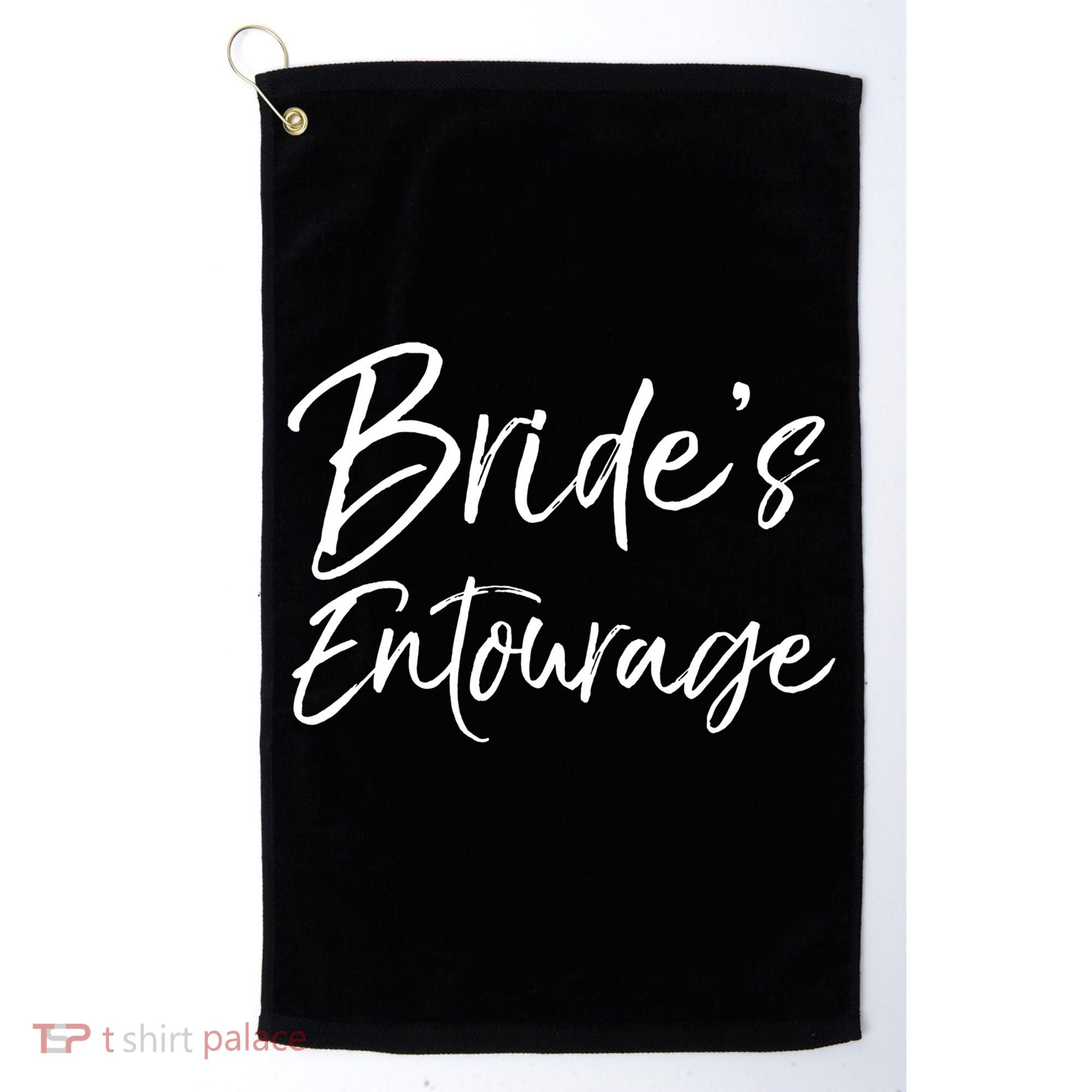 Matching Bachelorette Party Bridesmaids Bride's Entourage Gift Golf Towel