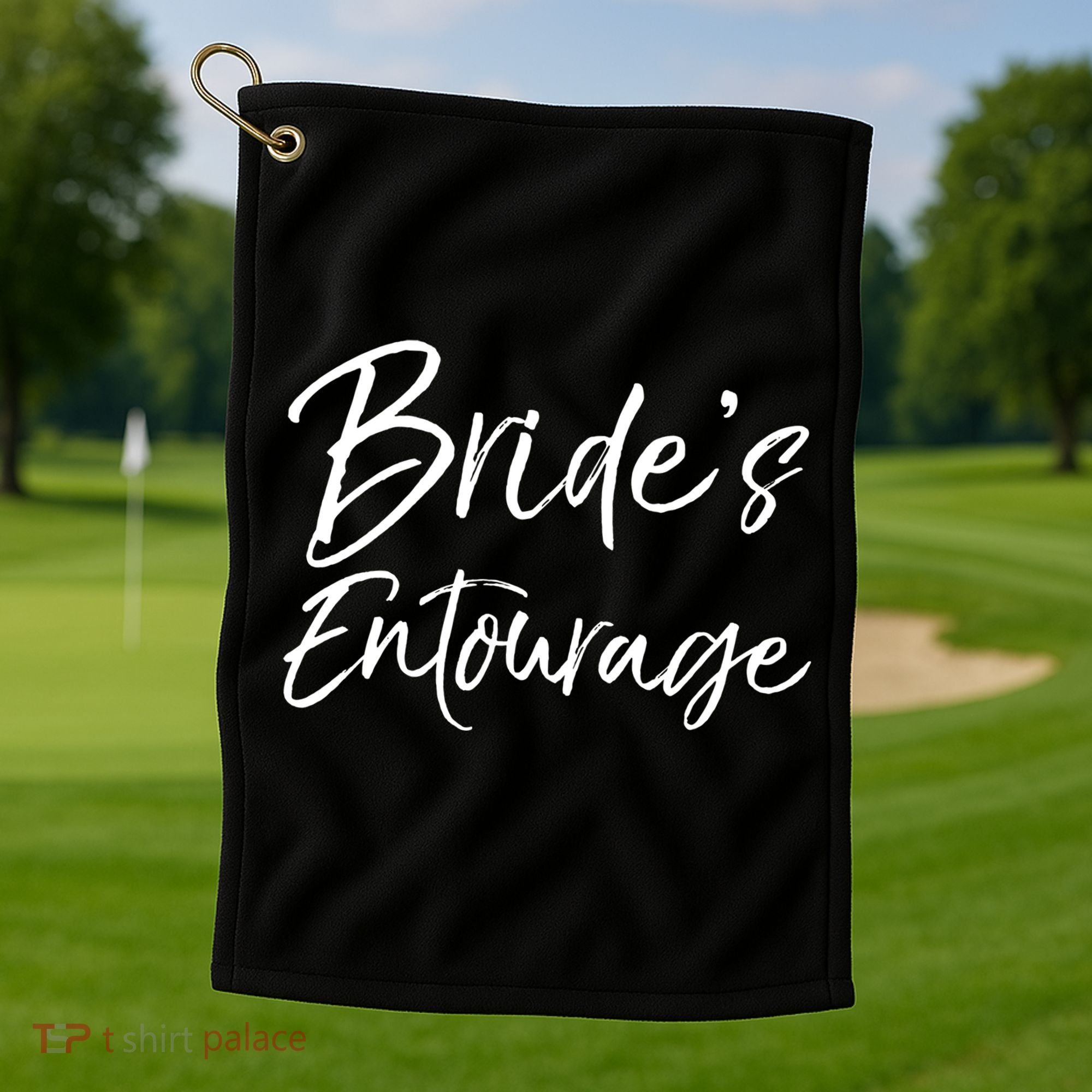 Matching Bachelorette Party Bridesmaids Bride's Entourage Gift Golf Towel