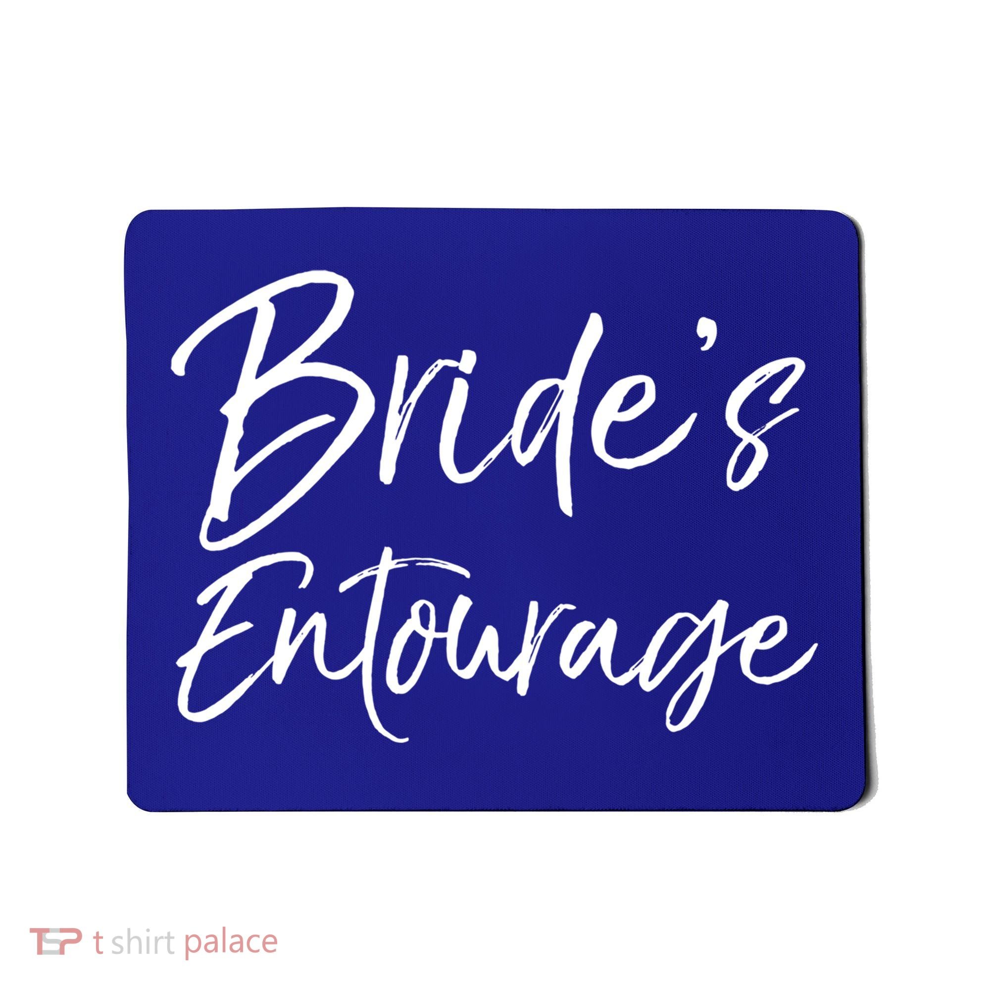 Matching Bachelorette Party Bridesmaids Bride's Entourage Gift Mousepad