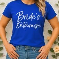Matching Bachelorette Party Bridesmaids Bride's Entourage Gift Women's T-Shirt thumb 2