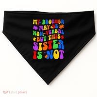 My Brother Proud Autism Sister USA-Made Doggie Bandana thumb 0