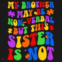 My Brother Proud Autism Sister Women's Hoodie thumb 2