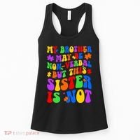 My Brother Proud Autism Sister Women's Tank Top thumb 0