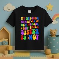 My Brother Proud Autism Sister Toddler T-Shirt thumb 3