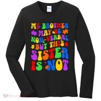 My Brother Proud Autism Sister Women's Long Sleeve Shirt thumb 0