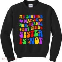 My Brother Proud Autism Sister Kids Sweatshirt thumb 0