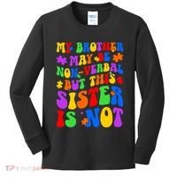 My Brother Proud Autism Sister Kids Long Sleeve Shirt thumb 0
