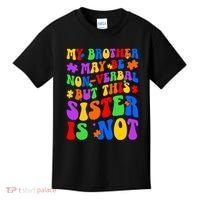 My Brother Proud Autism Sister Kids T-Shirt thumb 0