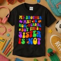 My Brother Proud Autism Sister Kids T-Shirt thumb 3