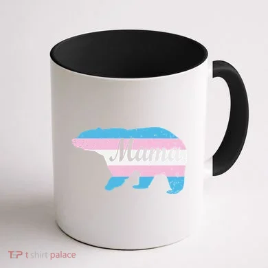 Mama Bear Pride Flag Coffee Mug back