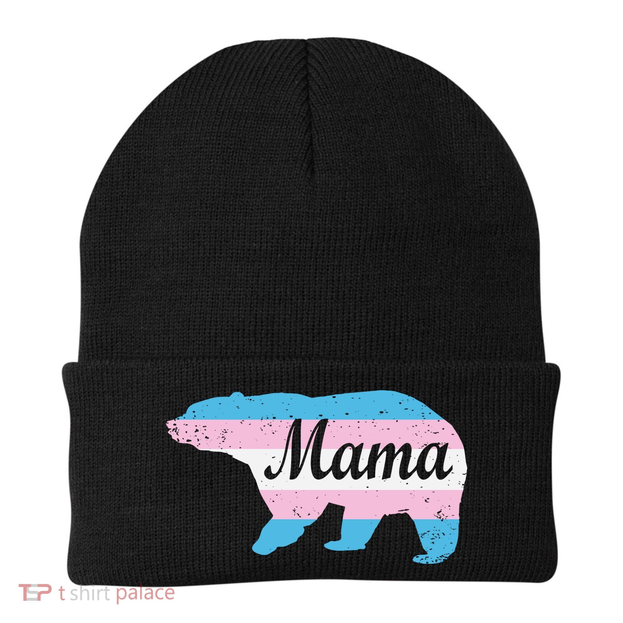 Mama Bear Pride Flag Beanie