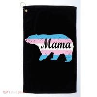 Mama Bear Pride Flag Golf Towel thumb 0