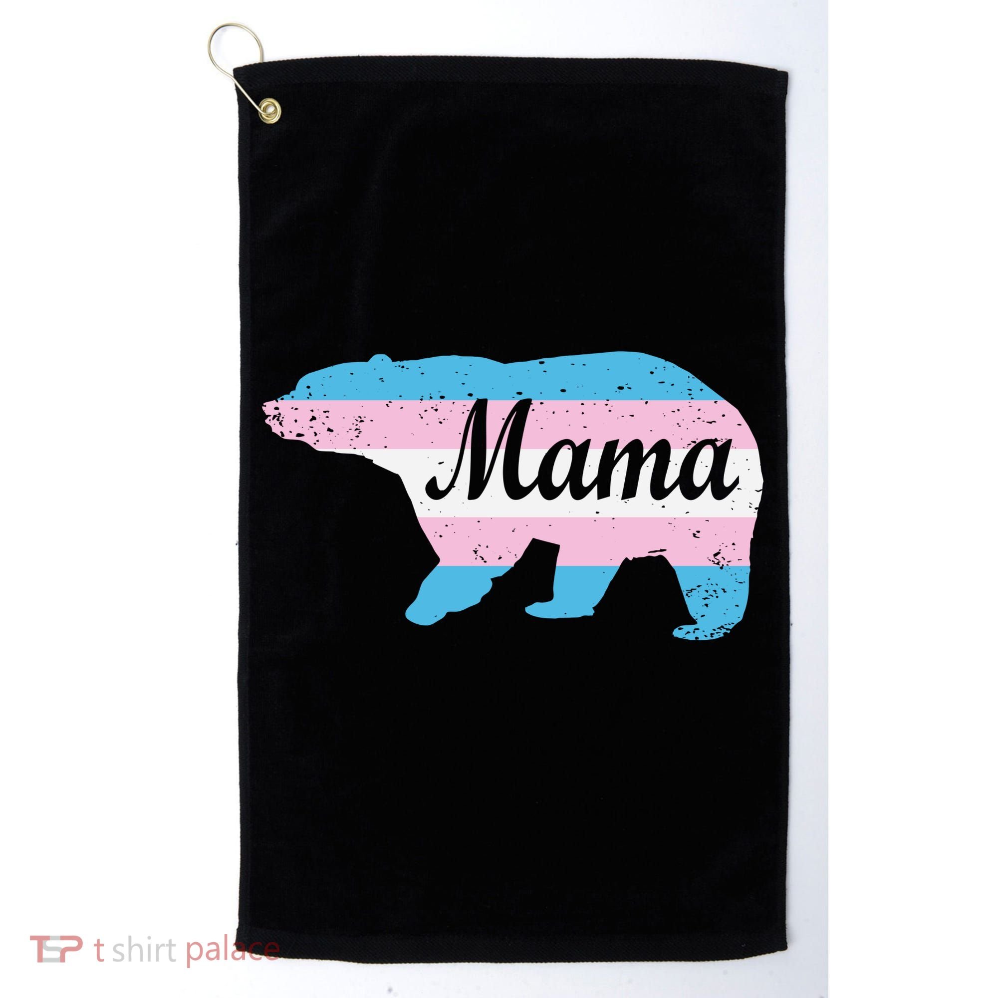 Mama Bear Pride Flag Golf Towel