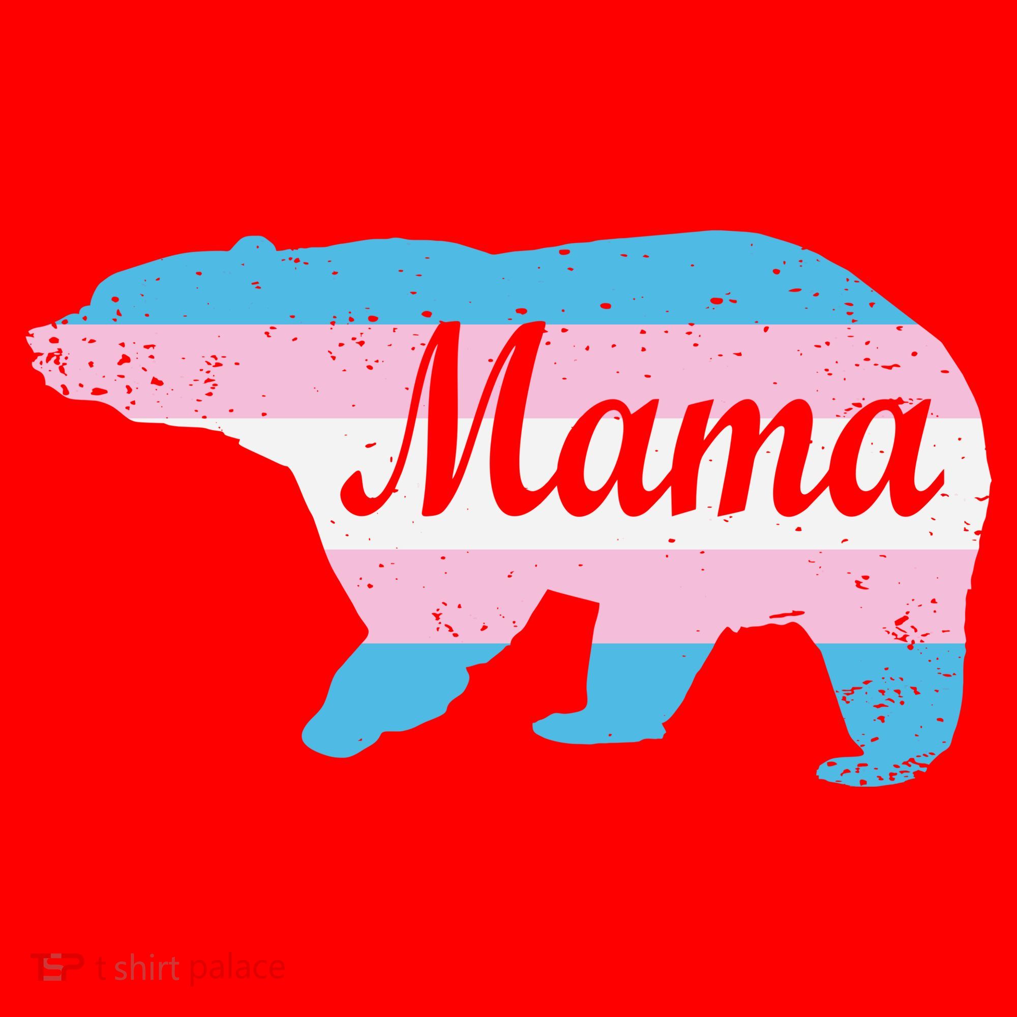 Mama Bear Pride Flag Santa Hat