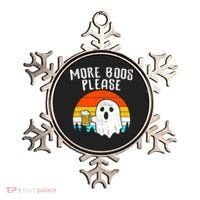 More Boos Please Ghost Beer Funny Halloween Beer Drinking Ornament thumb 0
