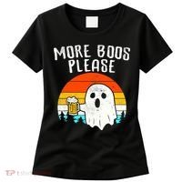 More Boos Please Ghost Beer Funny Halloween Beer Drinking Women's T-Shirt thumb 0
