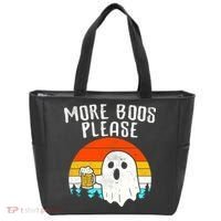 More Boos Please Ghost Beer Funny Halloween Beer Drinking Tote Bag thumb 0