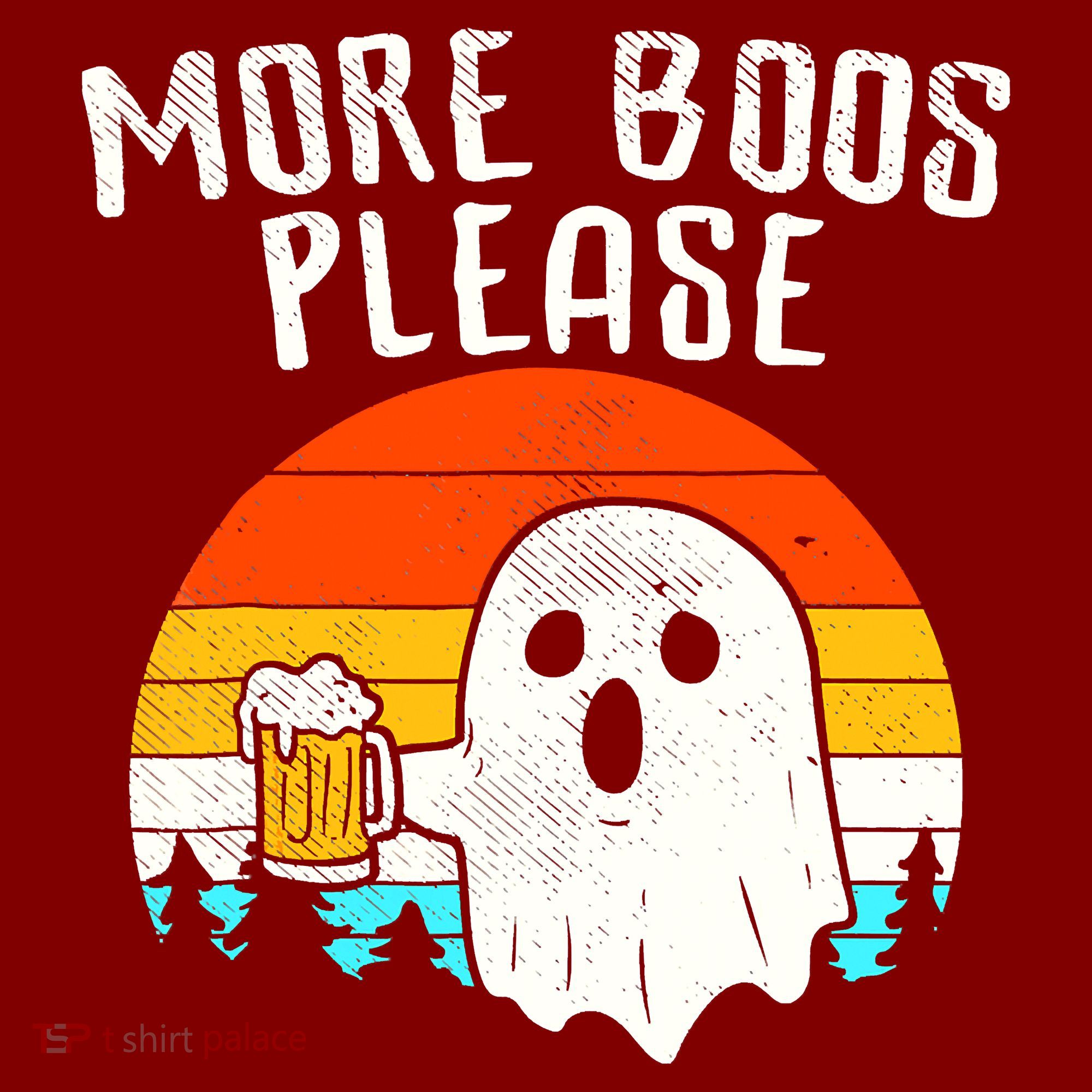 More Boos Please Ghost Beer Funny Halloween Beer Drinking Sweatshirt
