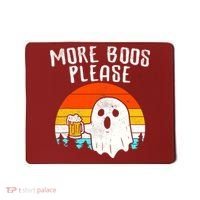 More Boos Please Ghost Beer Funny Halloween Beer Drinking Mousepad thumb 0