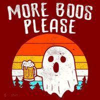 More Boos Please Ghost Beer Funny Halloween Beer Drinking Baby Bodysuit thumb 2