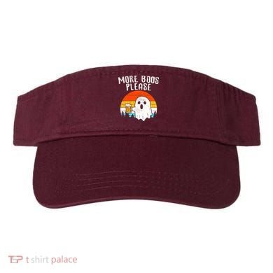 More Boos Please Ghost Beer Funny Halloween Beer Drinking Visor