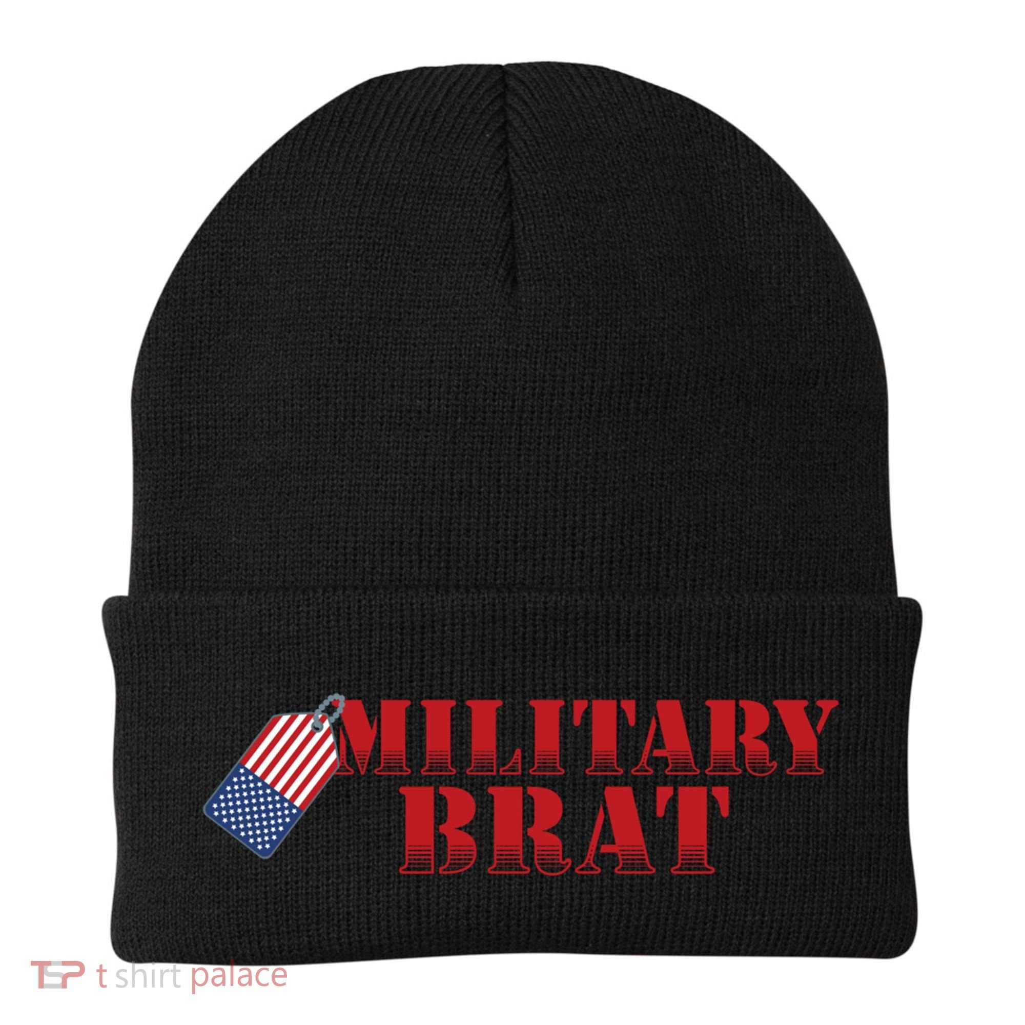 Military Brat Patriotic Gift Beanie
