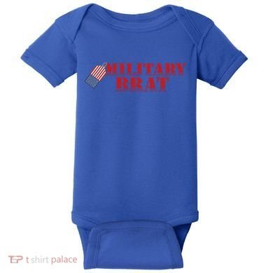 Military Brat Patriotic Gift Baby Bodysuit