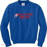 Military Brat Patriotic Gift Kids Sweatshirt thumb 0