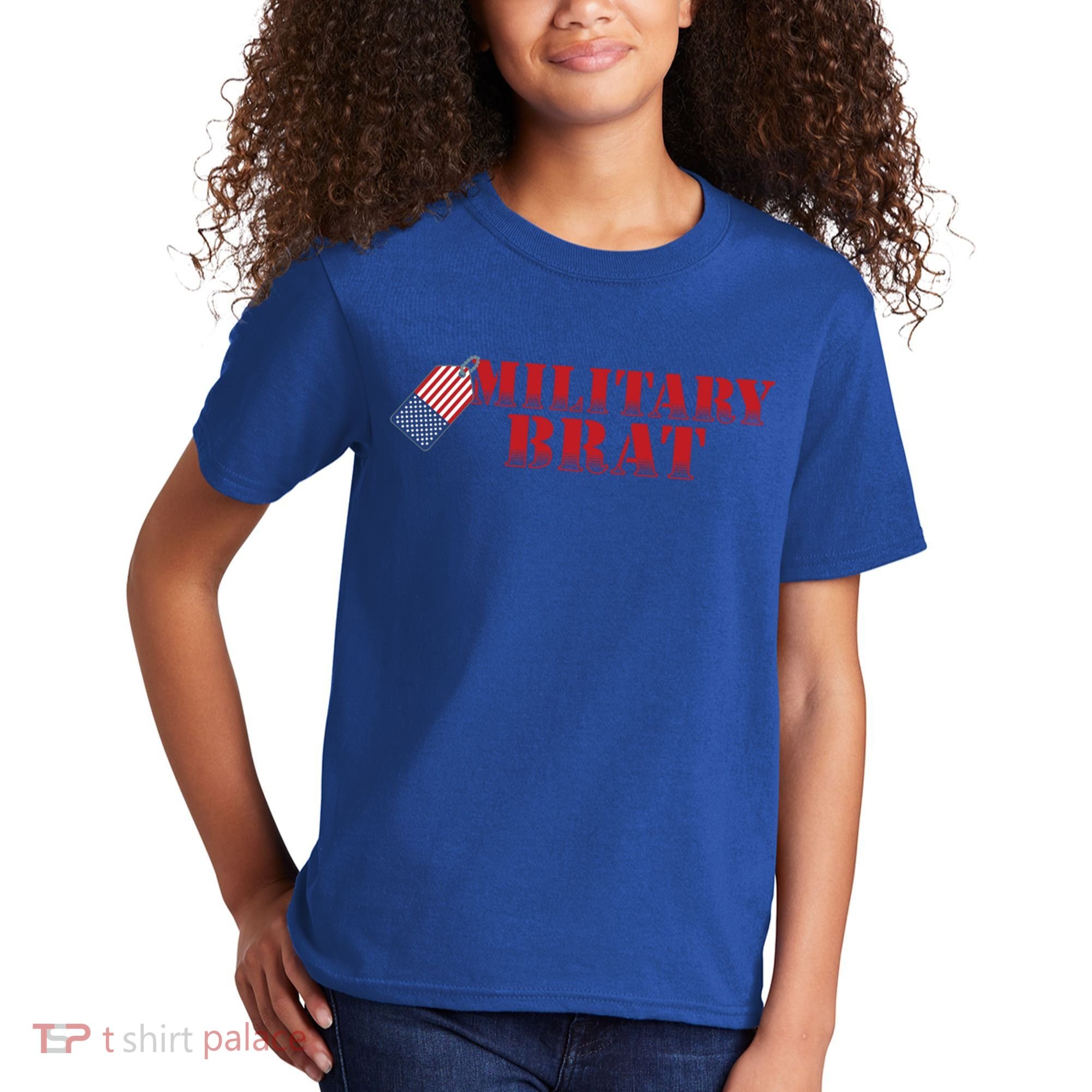 Military Brat Patriotic Gift Kids T-Shirt