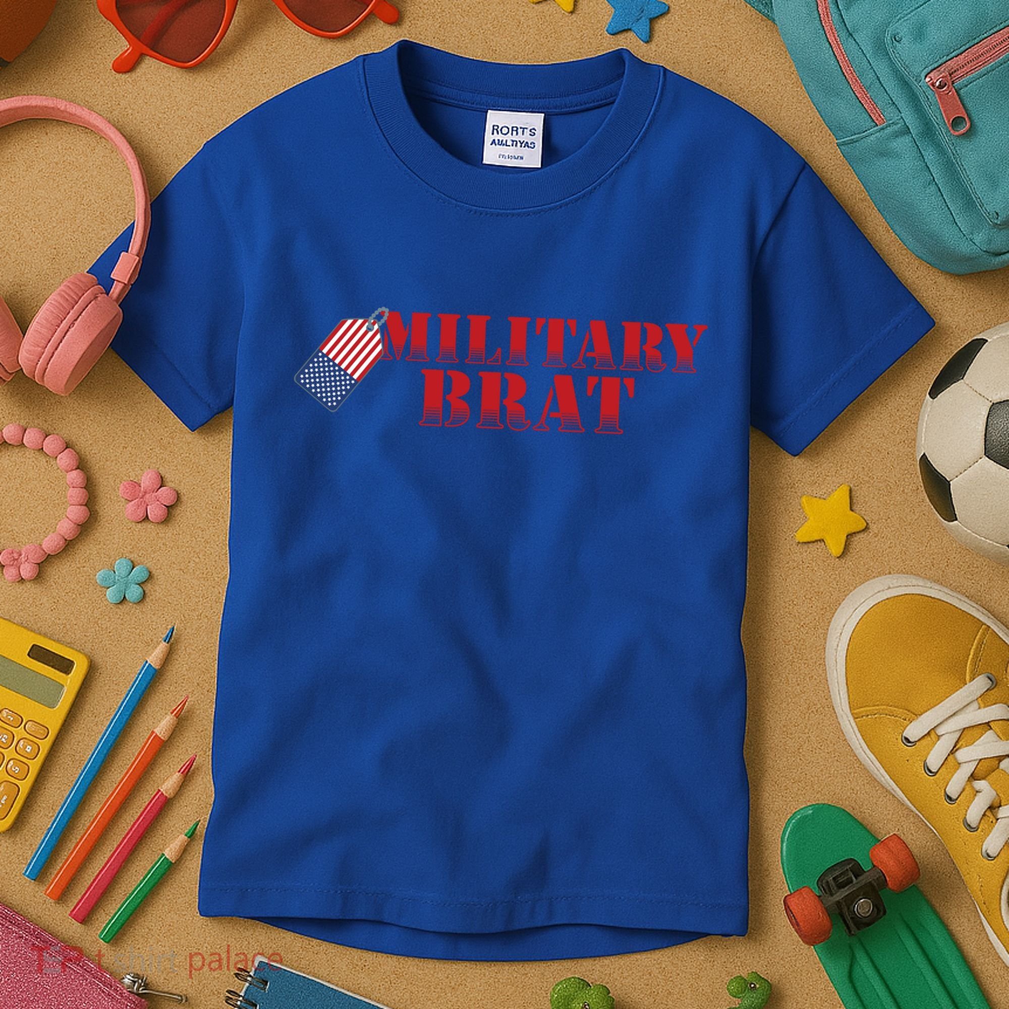 Military Brat Patriotic Gift Kids T-Shirt
