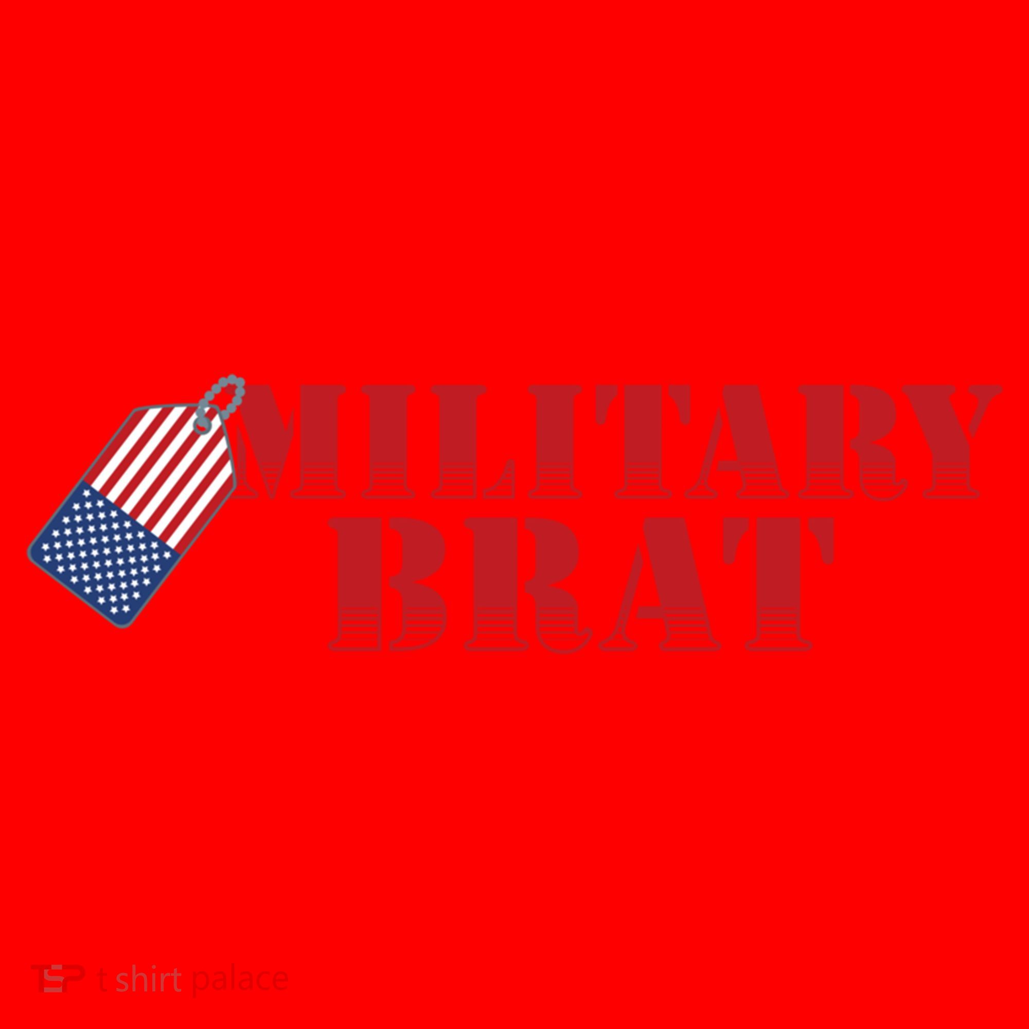 Military Brat Patriotic Gift Santa Hat