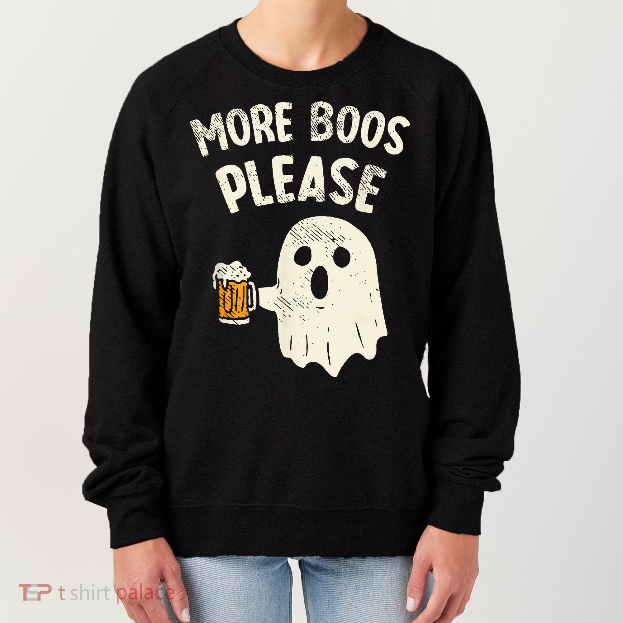 More Boos Please Ghost Beer Halloween Costume Women's Sweatshirt