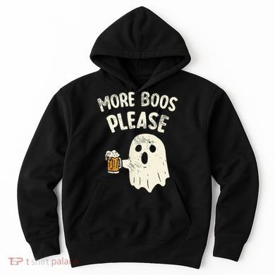 More Boos Please Ghost Beer Halloween Costume Hoodie