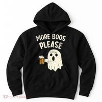More Boos Please Ghost Beer Halloween Costume Hoodie thumb 0