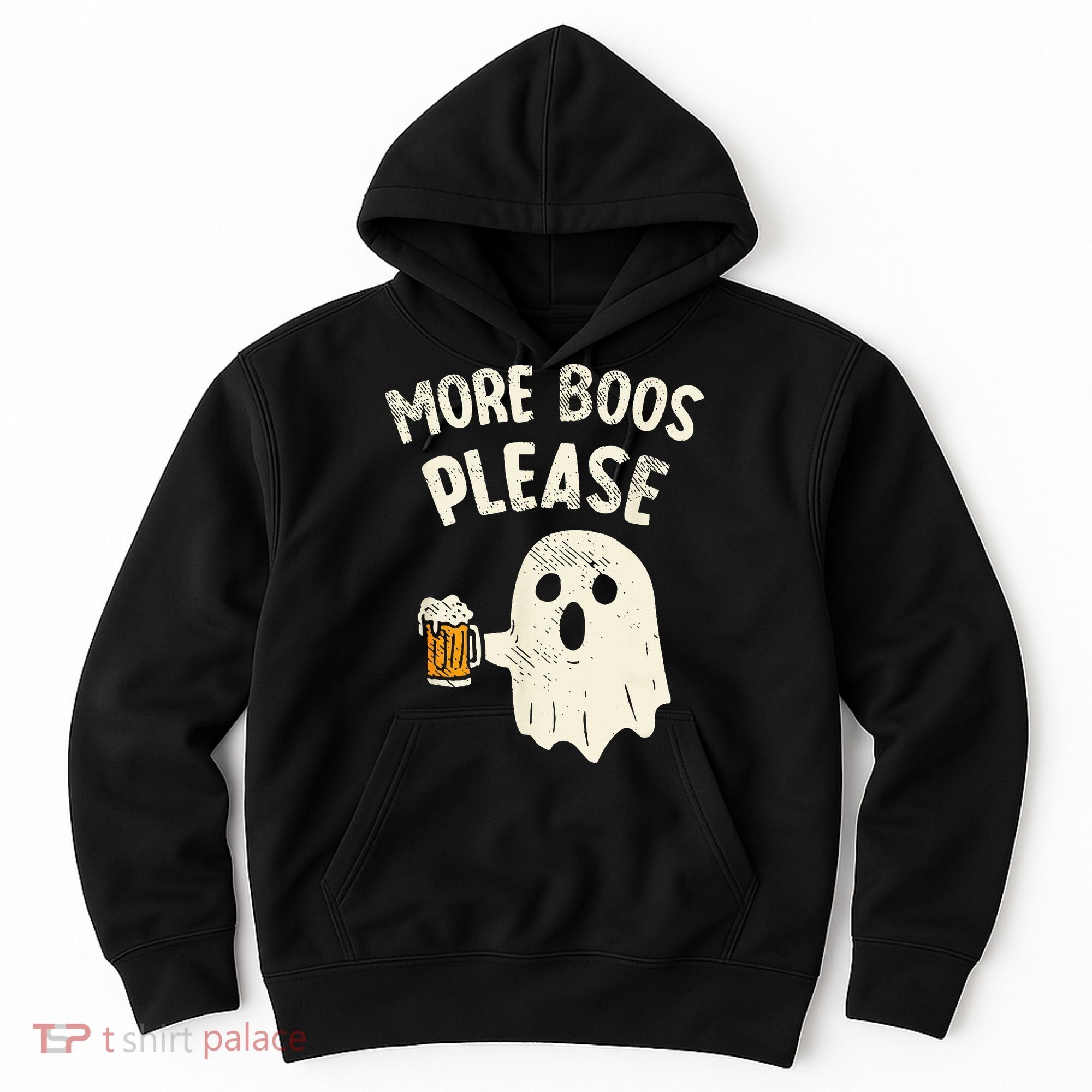 More Boos Please Ghost Beer Halloween Costume Hoodie