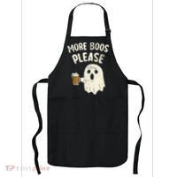 More Boos Please Ghost Beer Halloween Costume Apron thumb 0