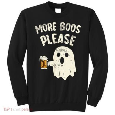 More Boos Please Ghost Beer Halloween Costume Sweatshirt