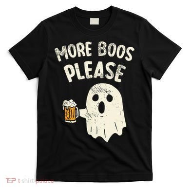 More Boos Please Ghost Beer Halloween Costume T-Shirt