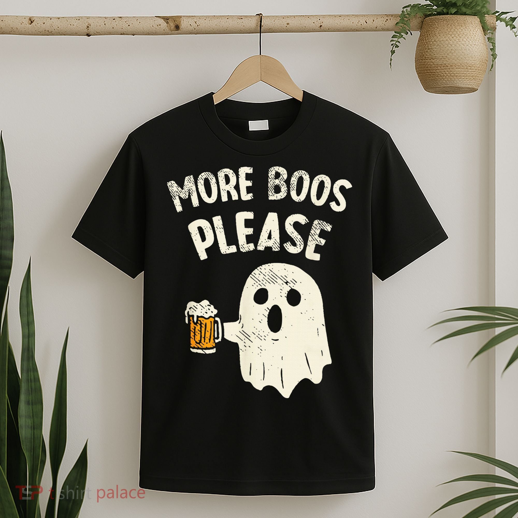More Boos Please Ghost Beer Halloween Costume T-Shirt