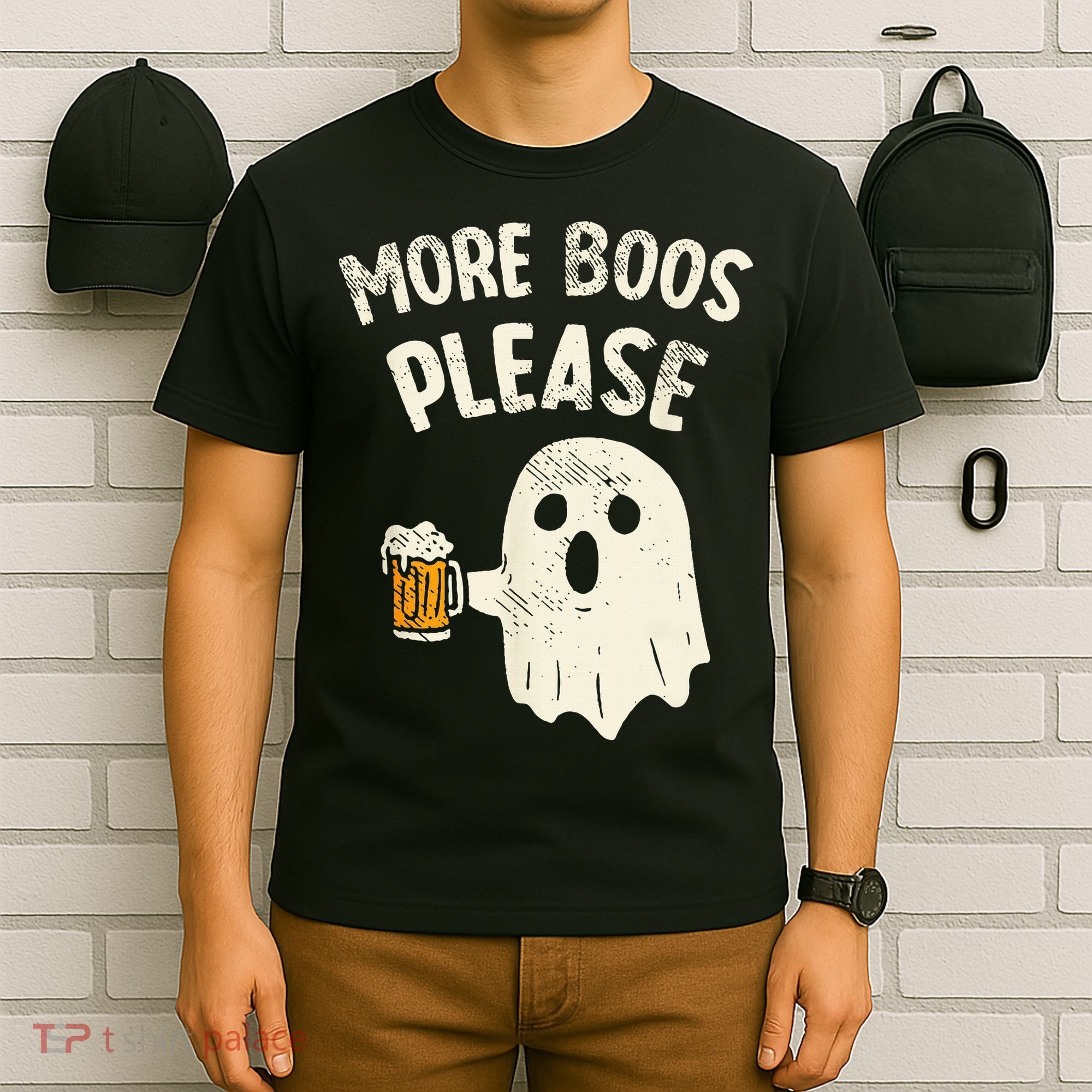 More Boos Please Ghost Beer Halloween Costume T-Shirt