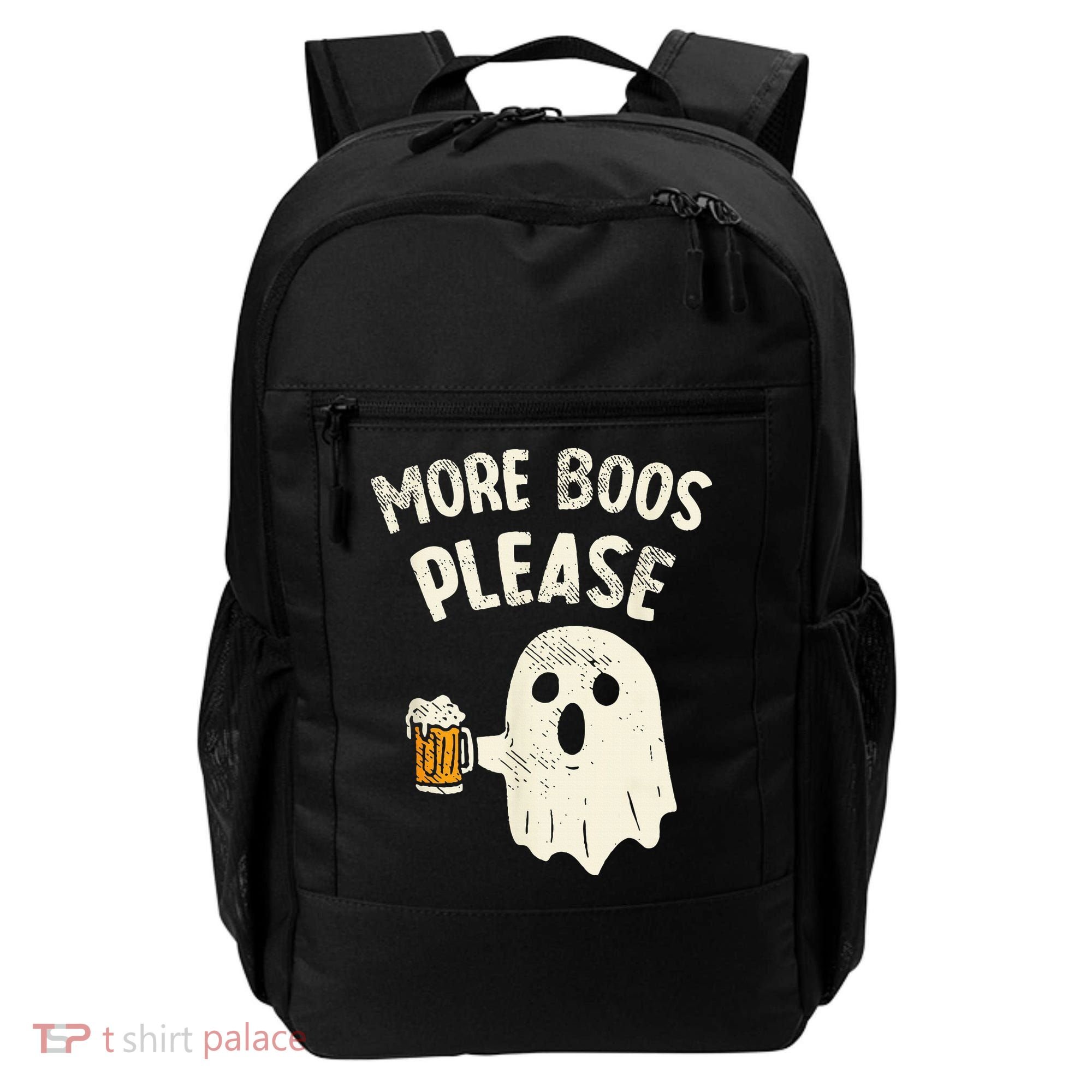 More Boos Please Ghost Beer Halloween Costume Backpack