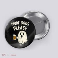 More Boos Please Ghost Beer Halloween Costume Button thumb 0