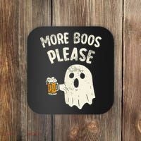 More Boos Please Ghost Beer Halloween Costume Coaster thumb 0