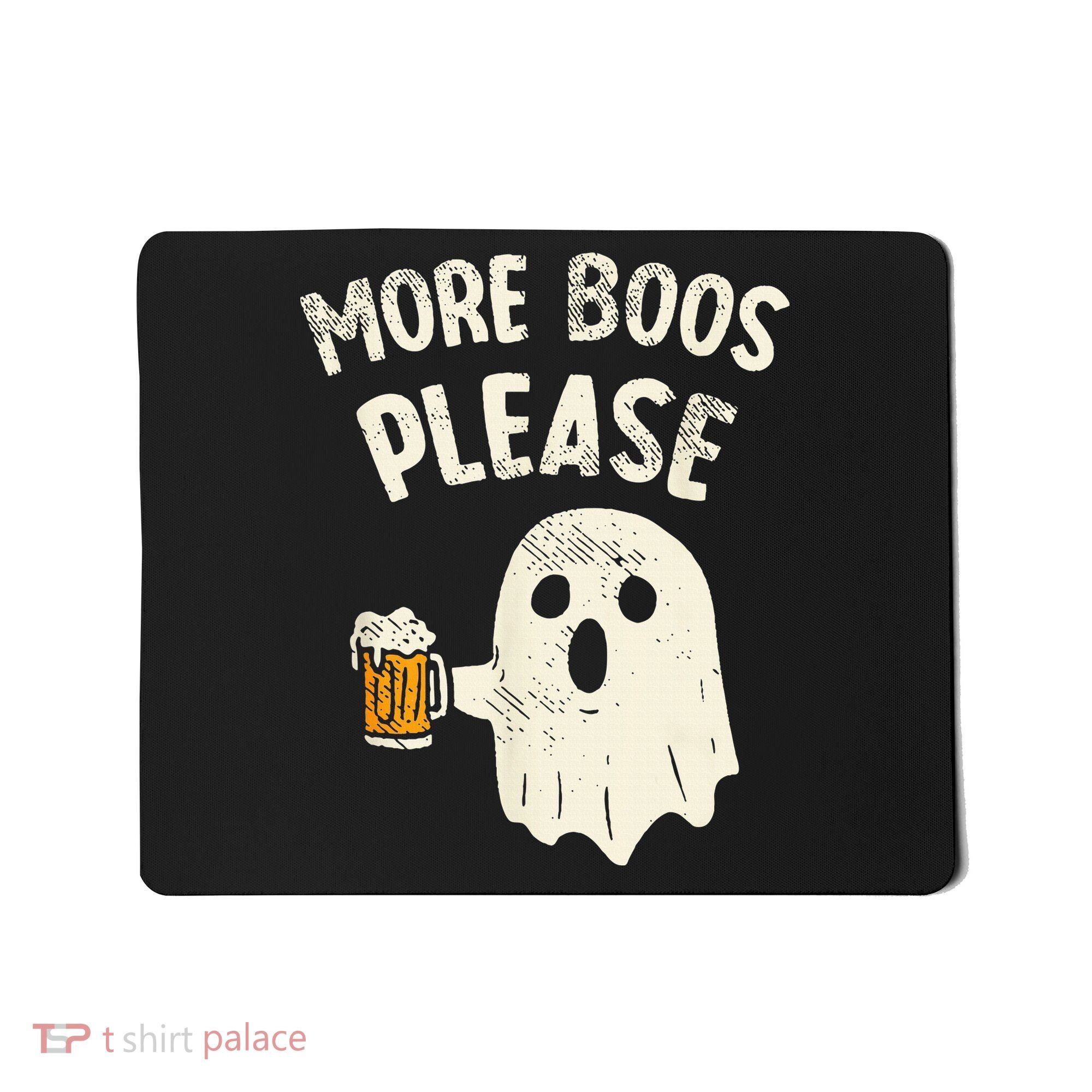 More Boos Please Ghost Beer Halloween Costume Mousepad